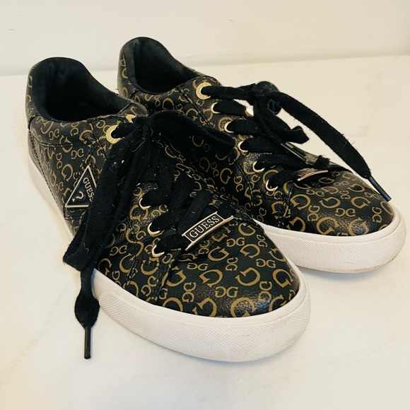 GUESS Black and GOLD Sneakers - Picture 15 of 15